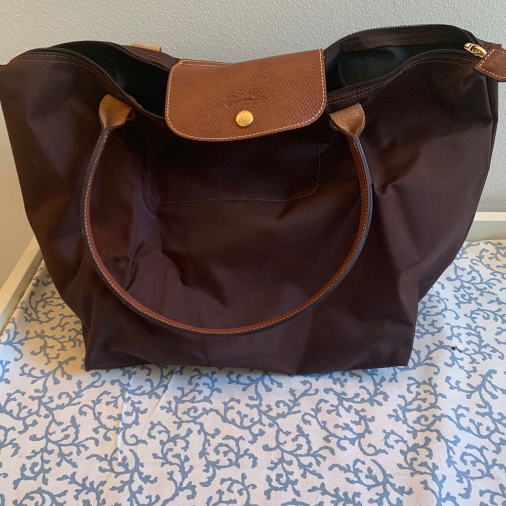 Longchamp large brown tote- AUTHENTIC